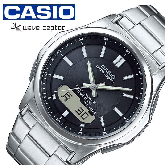 楽天市場】電波時計 カシオ 腕時計 CASIO 時計 ウェーブセプター 電波