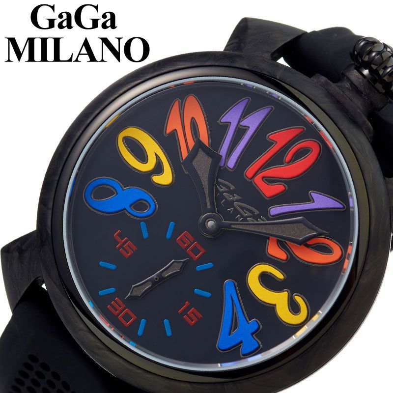ガガミラノウオッチ Gagamilano時計 Gaga Milano 腕時計 ガガ 時計 マヌアーレ Manuale メンズ 成人男性 墨染め 6062 02s ブランド名 評判 48mm イタリア共和国 機器典儀 アクションうねり 愛人 シリコン重合体バンド 盛装 極上 派手 大きめ ビッグフェース 生まれる年代