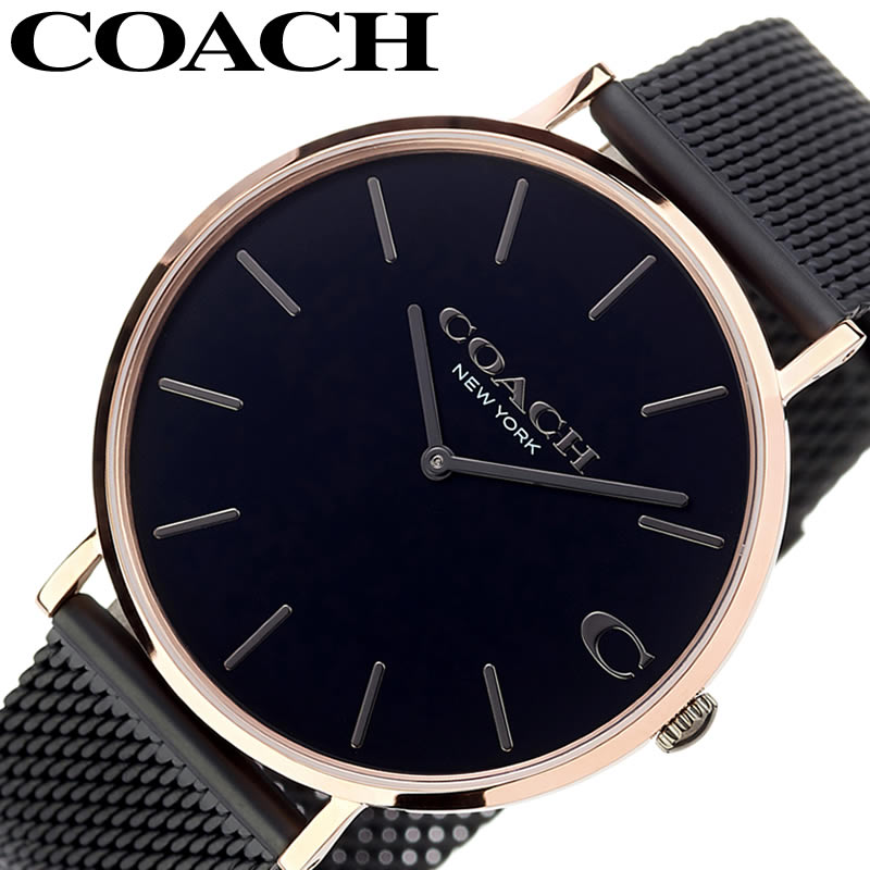 海外正規品 楽天市場 コーチ腕時計 Coach時計 Coach 腕時計 コーチ 時計 チャールズ Charles メンズ セレブ ジュエリー デザイナー ブランド ファッション おしゃれ ラウンド メッシュ シンプル ミニマル 人気 話題 雑誌 誕生日 記念日 新生活 プレゼント