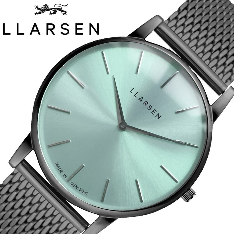 エルラーセン腕時計 Llarsen時計 Llarsen 腕時計 エルラーセン 時計 オリバー Oliver メンズ エメラルドグリーン Ll147otom 人気 ブランド おしゃれ 北欧 クロノグラフ ヴィンテージ ミニマル メタル ベルト 男性 彼氏 旦那 誕生日 新生活 プレゼント ギフト