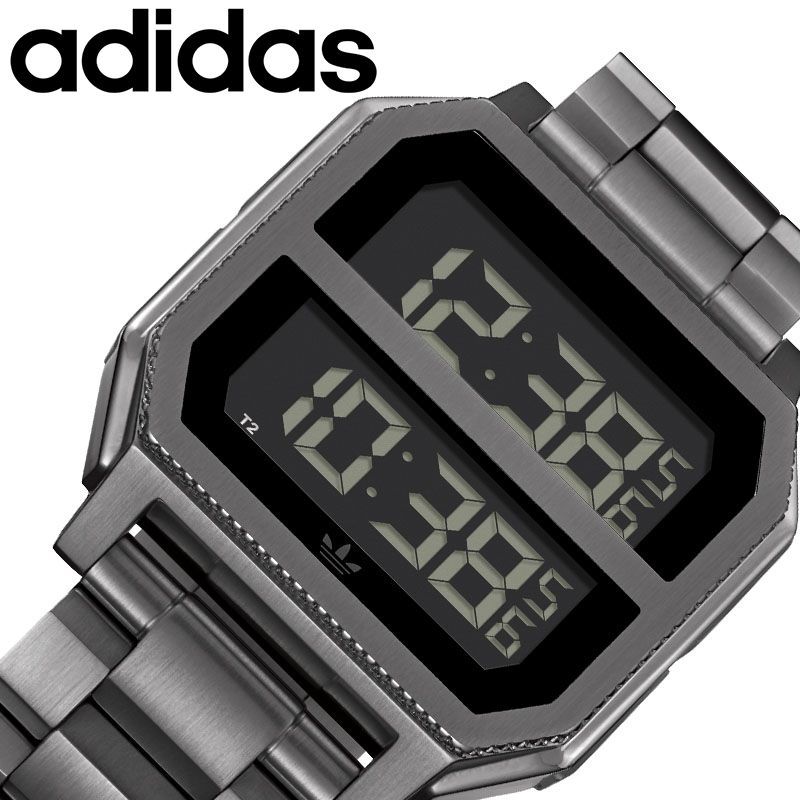 ネット限定 アーカイブエムアール3 時計 アディダスオリジナルス 腕時計 Adidasoriginals Archive Mr2 ギフト プレゼント 陸上競技 ペア カップル スポーツ 防水 メタル ブラック スクエア おしゃれ ブランド 人気 デジタル 女性 レディース 男性 メンズ Z21 632 00