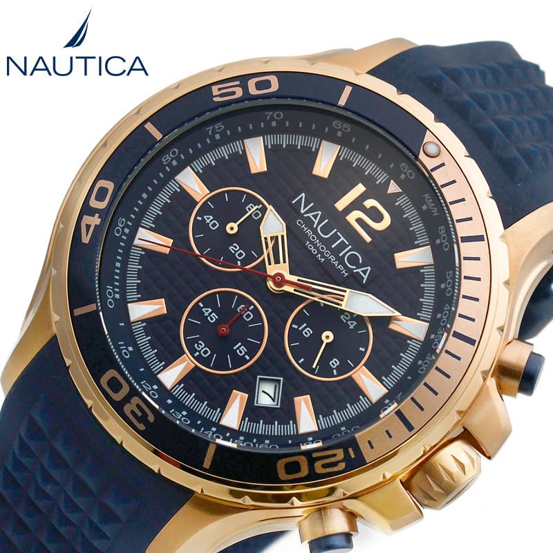 ノーティカ腕時計 NAUTICA時計 NAUTICA 腕時計 ノーティカ 時計 NST CHRONO メンズ 男性 ネイビー NAPNSTF12 人気 ブランド ファッション アウトドア スポーツ カジュアル 旦那 彼氏 夫 ホワイトデー ギフト 新生活 プレゼント 旅行 遠足 入学 卒業