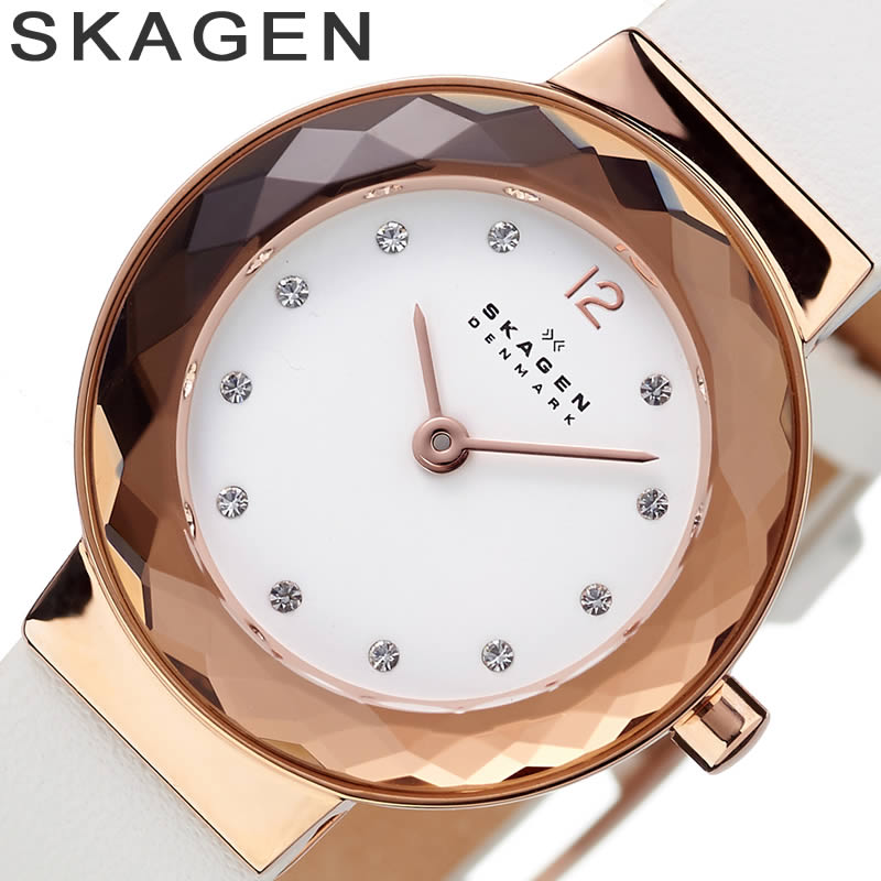交換無料 スカーゲン腕時計 Skagen時計 Skagen 腕時計 スカーゲン 時計 レオノラ Leonora レディース 女性 ホワイト Skw2769 人気 おしゃれ かわいい 北欧デザイン ラウンド シンプル カジュアル ブランド ファッション 学生 大学生 新生活 プレゼント ギフト