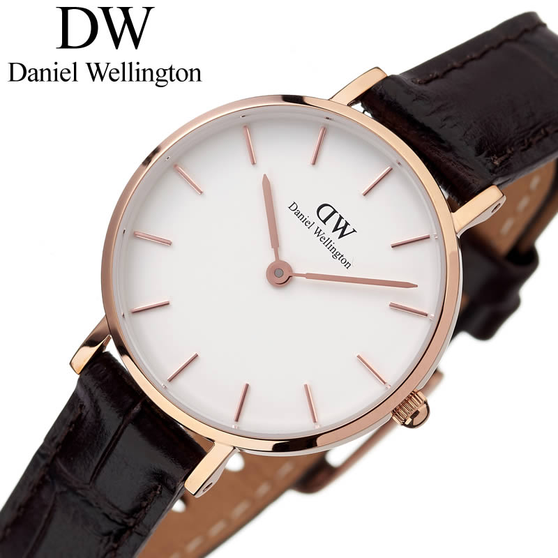 全国宅配無料 レディース腕時計 Wellington Daniel Danielwellington時計 ダニエルウェリントン腕時計 腕時計 ブランド 人気 ギフト プレゼント クラシック ラウンド シンプル カップル ペア Dw 北欧 Dw ホワイト レディース Rose York Petite 28mm ローズ ヨーク
