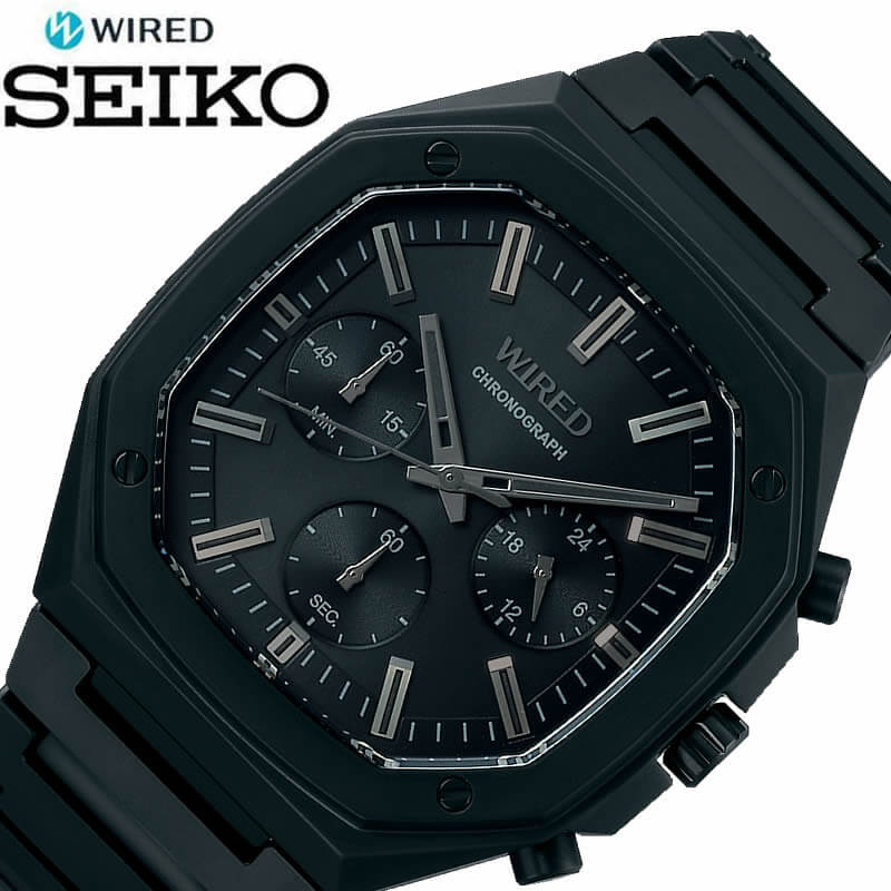 楽天市場 セイコー 腕時計 Seiko 時計 セイコー Seiko ワイアード リフレクション オクタゴン Wired Reflection Octagon 男性 向け メンズ Agat447 大学生 社会人 人気 おすすめ 八角形 クロノグラフ おしゃれ ブランド プレゼント ギフト クリスマス ブランドアクセと