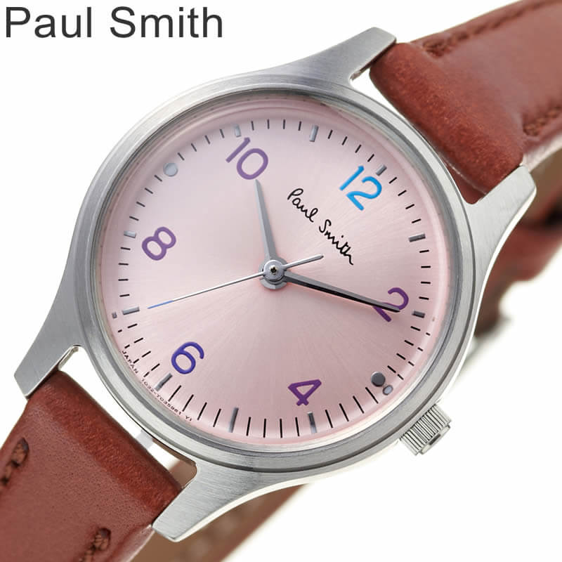 おしゃれな女性必見 ポールスミス 腕時計 Paul smith 時計 シティ ミニ The City mini レディース 女性 ピンク キャメル クォーツ 電池式 小さめ かわいい 人気 ブランド 大学生 学生 社会人 20代 30代 彼女 プレゼント ホワイトデー ギフト 旅行 入学