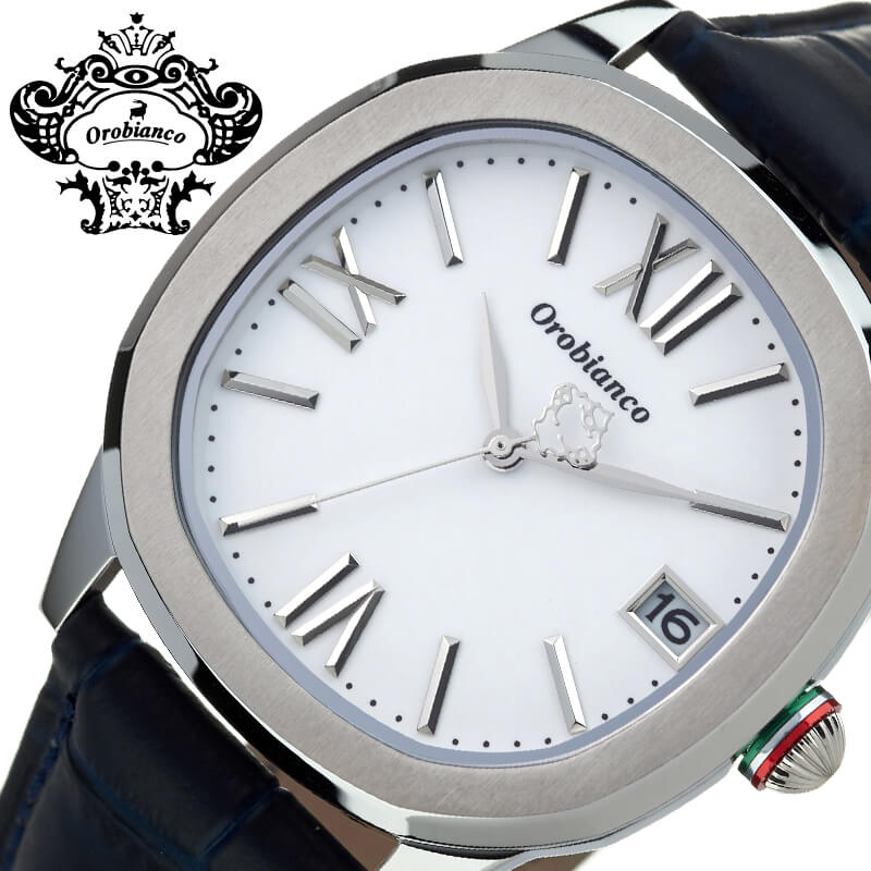 【最大3,080円引き】【11％OFF】 オロビアンコ タイムオラ 腕時計 Orobianco TIMEORA 時計 オッタンゴラ OTTANGOLA メンズ 男性 革ベルト レザー カレンダー ホワイト ネイビー シルバー 夫 彼氏 記念日 スーツ カジュアル おすすめ おしゃれ ブランド プレゼント ギフト｜ブランドアクセと腕時計のカプセル