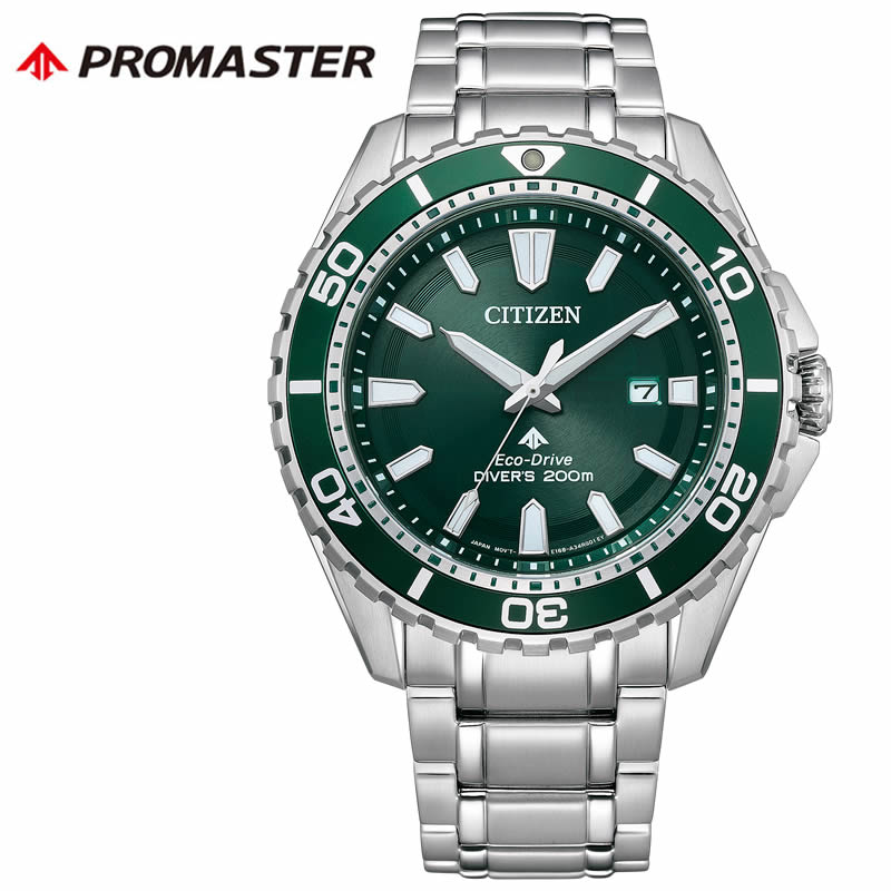 【最大9,900円引き】【20％OFF】 シチズン 腕時計 プロマスター CITIZEN PROMASTER メンズ グリーン シルバー 時計 ソーラー クォーツ MARINE シリーズ エコ・ドライブ ダイバー200m BN0199-53X 実用 ビジネス カジュアル ファッション 話題 本格派 プレゼント ギフト｜ブランドアクセと腕時計のカプセル