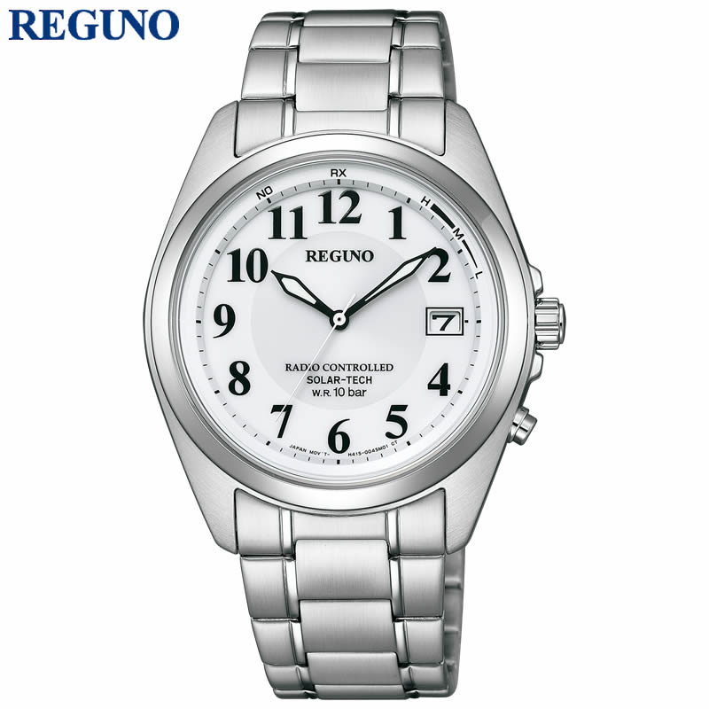 【18%OFF 5654円引】 シチズン 腕時計 レグノ CITIZEN REGUNO メンズ ホワイト シルバー 時計 電波ソーラー クォーツ ソーラー 電波時計 スタンダード シリーズ KS3-115-11 おしゃれ ブランド 実用 ビジネス ファッション 話題 本格派 新社会人 入学 卒業 ギフト