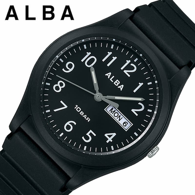 受験用腕時計 セイコー アルバ 腕時計 SEIKO ALBA 時計 メンズ ブラック シンプル 受験 面接 見やすい わかりやすい AQPJ411 おすすめ おしゃれ ブランド プレゼント 新社会人 入学 卒業 ギフト 受験腕時計 受験対応 受験時計 受験ウォッチ