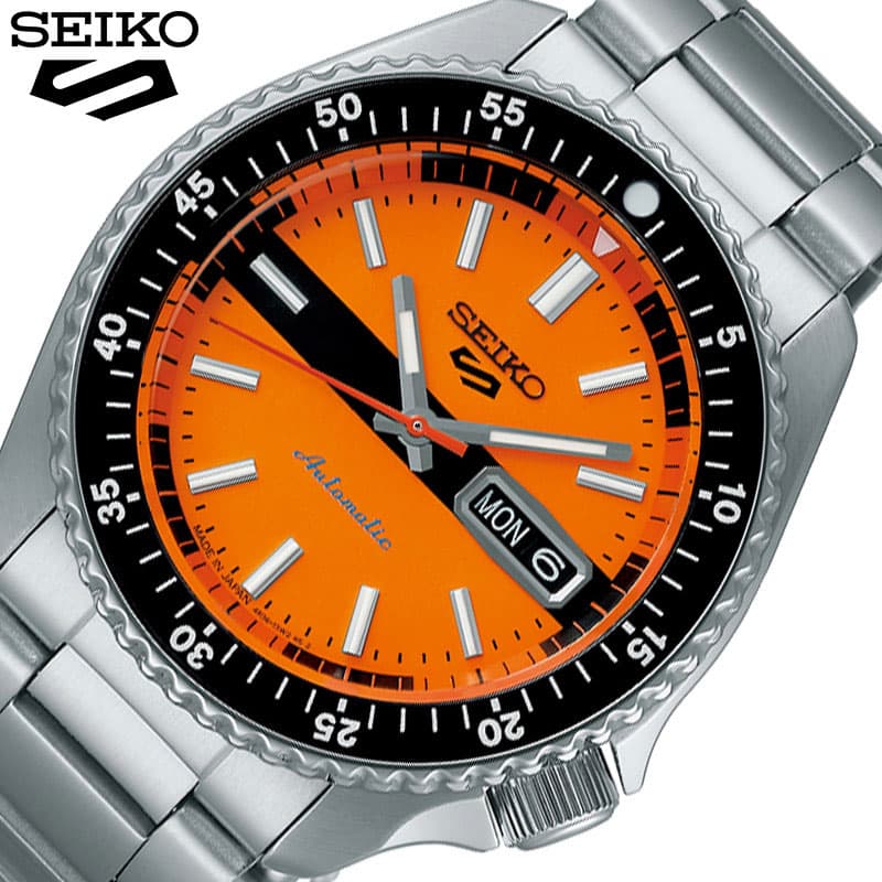 セイコー SKX Sports Style 腕時計 SEIKO 時計 ファイブスポーツ 5 メンズ オレンジ 機械式 自動巻き 機械 ビジネス 綺麗め フォーマル ランク メタリック メタル 社会人 SBSA219 高級 おしゃれ ブランド プレゼント 新社会人 入学 卒業 ギフト