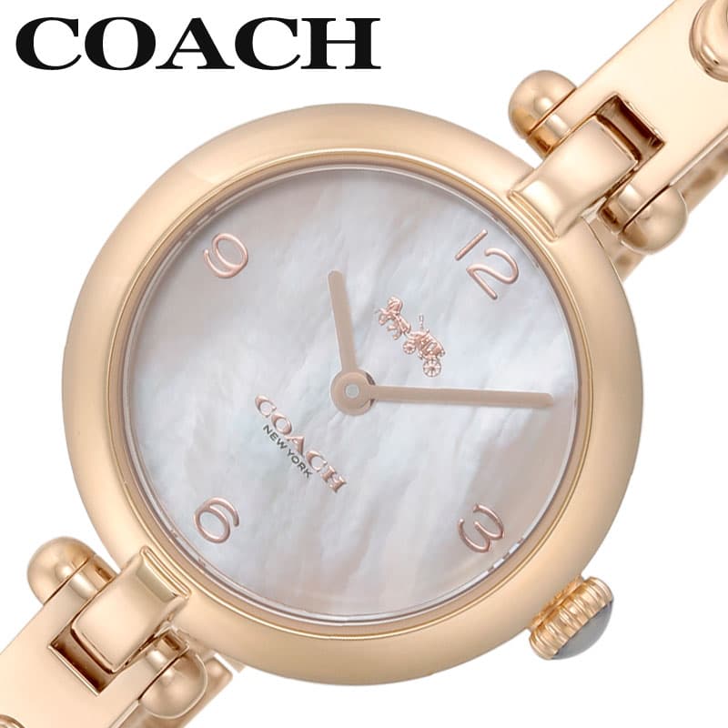 コーチ 腕時計 COACH 時計 キャリー CARY レディース ホワイトパール ラグジュアリー カジュアル ファッション デート シンプル お出かけ 大学 アナログ かわいい CO-14504007 おしゃれ ブランド プレゼント ホワイトデー ギフト 節目 お祝い