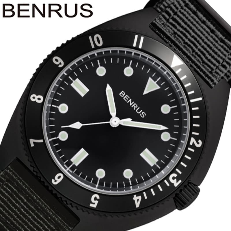 漆黒の皇帝　BENRUS 763 ブラック腕時計 漆黒の皇帝 BENRUS 763 ブラック腕時計 漆黒の皇帝様専用 BENRUS