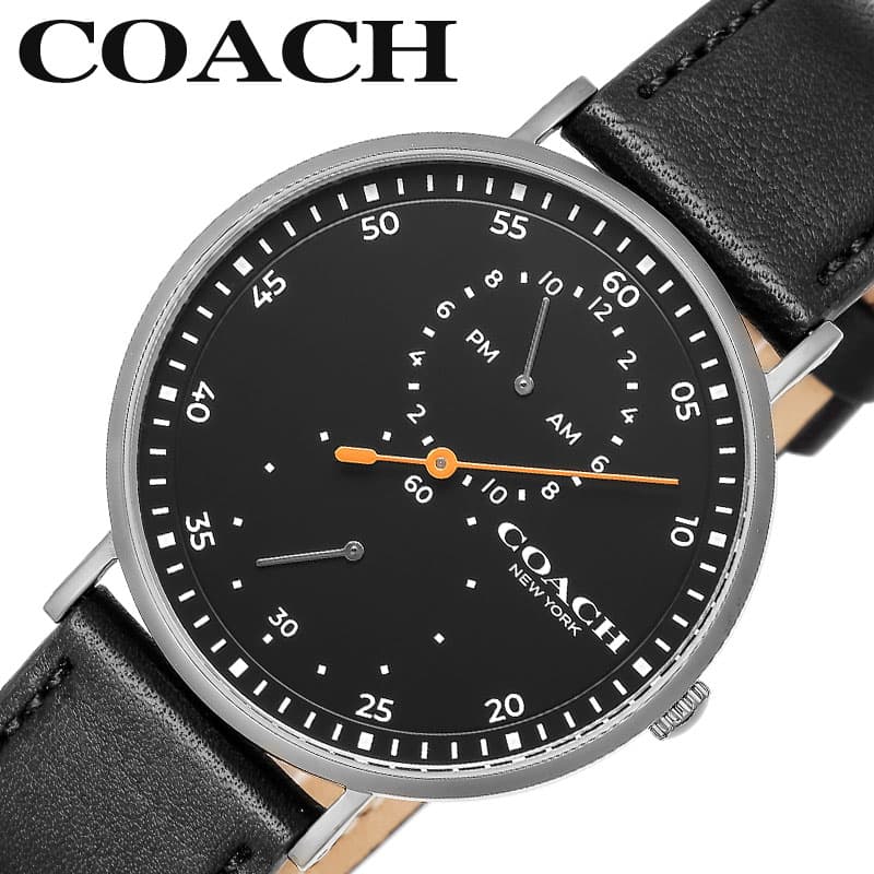 コーチ 腕時計 COACH 時計 チャールズ Charles メンズ 14602476 男性 ブラック 華奢 オフィス きれいめ かわいい 定番 デート 贈り物 バースデー お祝い 景品 おすすめ おしゃれ ブランド プレゼント 新社会人 入学 卒業 ギフト モテる 王道 彼女 彼氏 旅行