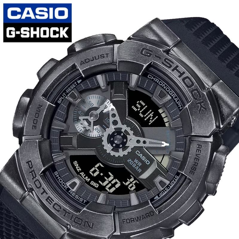 カシオ 腕時計 CASIO 時計 Gショック ジーショック スチームパンク G-SHOCK STEAMPUNK メンズ GM-110VB-1AJR 男性 メタル ブラック ロマン 防水 高性能 万能 フェス アウトドア キャンプ センス こだわり 特別 ブランド プレゼント 新社会人 入学 卒業 ギフト