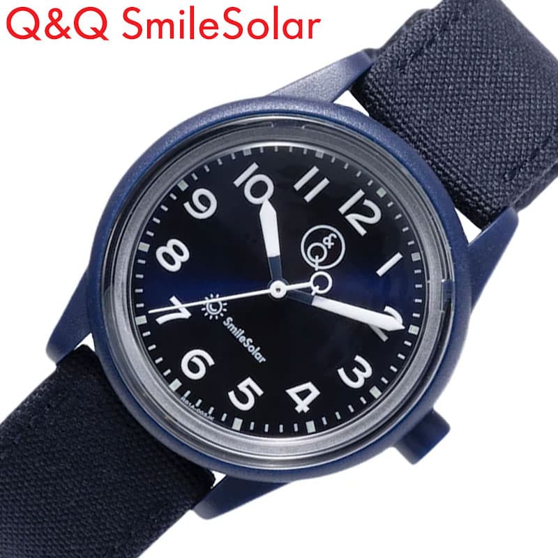 シチズン 腕時計 Q&Q 時計 軽い ソーラー 防水 スマイルソーラー Smile Solar きっかけの時計 Series 3 R01A-003JK ダークネイビー 濃藍 かわいい 小さい 女の子 男の子 子供 キッズ レディース 家事 おしゃれ ブランド プレゼント 新社会人 入学 卒業 ギフト 母の日