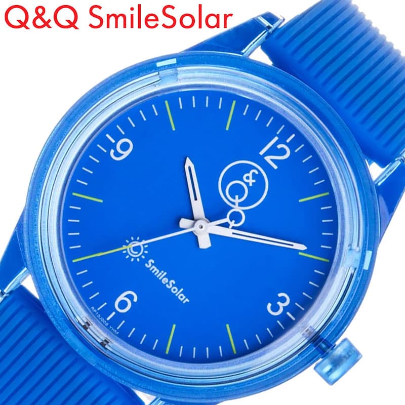 シチズン 腕時計 Q&Q 時計 軽い ソーラー 防水 スマイルソーラー Smile Solar 旅する時計 Series 4 RP10-008 ブルー コバルトブルー かわいい 軽め 小さい 女の子 男の子 子供 キッズ レディース 家事 ブランド プレゼント 新社会人 入学 卒業 ギフト 母の日