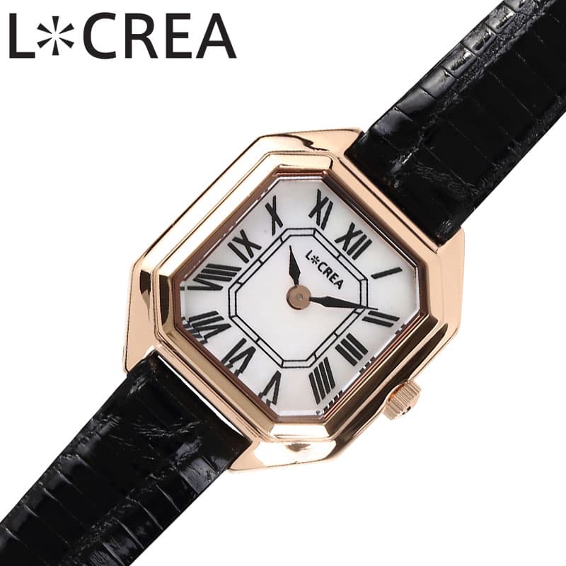 ルクレア 腕時計 LCREA 時計 キャレ CARRE レディース ピンクゴールド ソーラー カレ ビジネス 女性 電池交換不要 日本製 かわいい ファッション made in japan おすすめ ブランド プレゼント 新社会人 入学 卒業 ギフト LC2004-PGTBK 母の日｜ブランドアクセと腕時計のカプセル