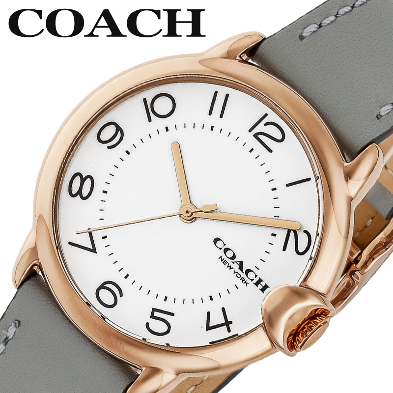コーチ 腕時計 COACH 時計 アーデン ARDEN レディース 革ベルト レザー グレー 仕事 ビジネス スーツ フォーマル ファツション 上品 誕生日 記念日 お祝い 就活 就職祝い 14503611 定番 ブランド 女性 新社会人 入学 卒業 ギフト 彼女 妻 嫁 奥さん 娘 母の日