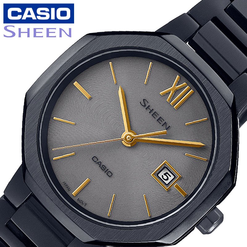 【最大6,380円引き】【20%OFF】 カシオ 腕時計 CASIO 時計 シーン SHEEN レディース ブラック ソーラー 女性 ビジネス 仕事 スーツ フォーマル 誕生日 記念日 お祝い 就活 就職祝い シンプル SHS-4529BD-8AJF 定番 ブランド ギフト 彼女 妻 奥さん 嫁 ママ 母 娘|ブランドアクセと腕時計のカプセル