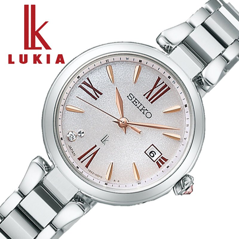 セイコー 腕時計 SEIKO 時計 ルキア LUKIA ソーラー 電池交換不要 レディース ピンク 電波 電波ソーラー カレンダー 女性 仕事 ビジネス カジュアル オフィス スーツ フォーマル SSQW081 ブランド プレゼント 新社会人 入学 卒業 ギフト 記念日 就職祝い 母の日