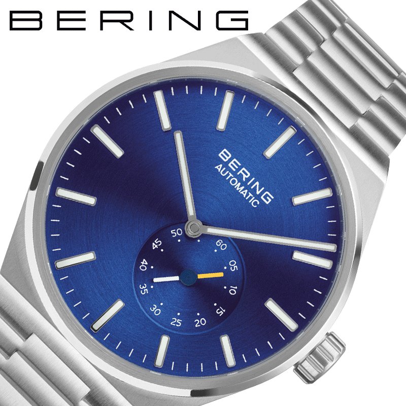 ベーリング 腕時計 BERING 時計 オートマチック アークティックサークル AUTOMATIC ARCTIC CIRCLE ブルー 男性 メンズ 自動巻き BER-19441-707 スケルトン 2針 アナログ ステンレス ステンレスベルト シンプル スモールセコンド 新社会人 入学 卒業 ギフト 父の日|ブランドアクセと腕時計のカプセル