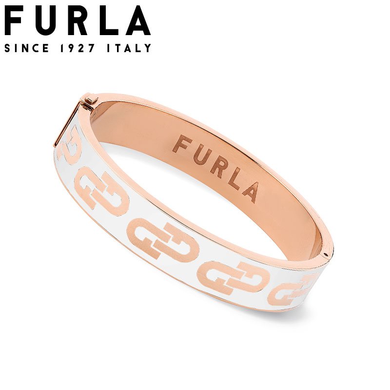 フルラ アクセサリー FURLA ARCH 新社会人 入学 卒業 プレゼント BANGLE レディース FJ0125BTL 女性 バングル ブレスレット 白 ピンクゴールド ローズゴールド きれいめ 可愛い 上品 シック 大人 フェミニン ジュエリー 彼女 嫁 さん 母 お母さん 娘 社会人 就職記念日