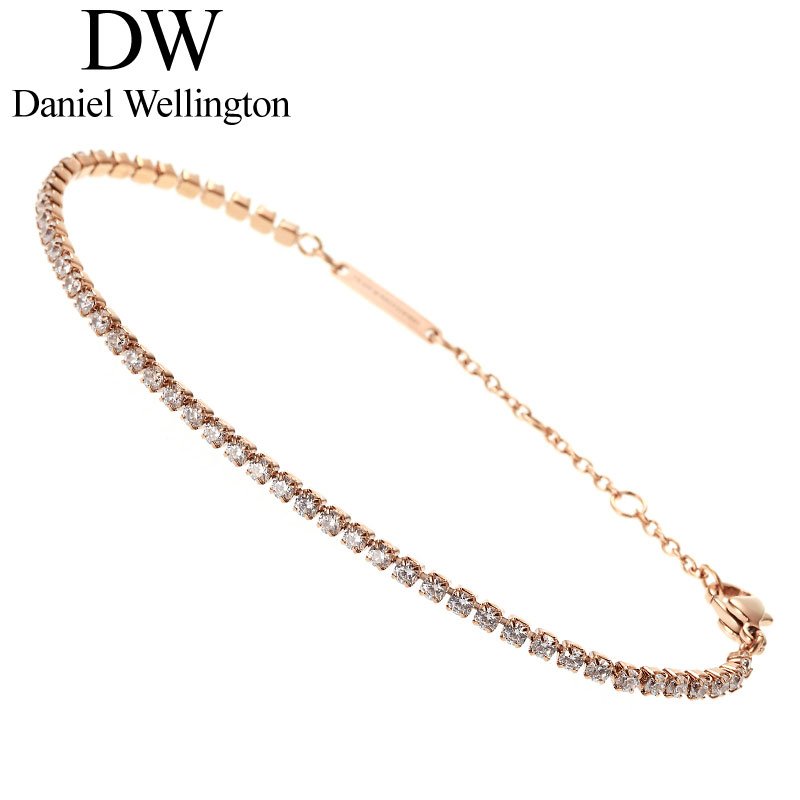 ダニエル ウェリントン アクセサリー ジュエリー ホワイトデー プレゼント Daniel Wellington ブレスレット CLASSIC TENNIS BRACELET ダニエルウェリントン DanielWellington ローズゴールド ピンクゴールド レディース 女性 大人 キラキラ クリスタル W-DW00400387 ギフト