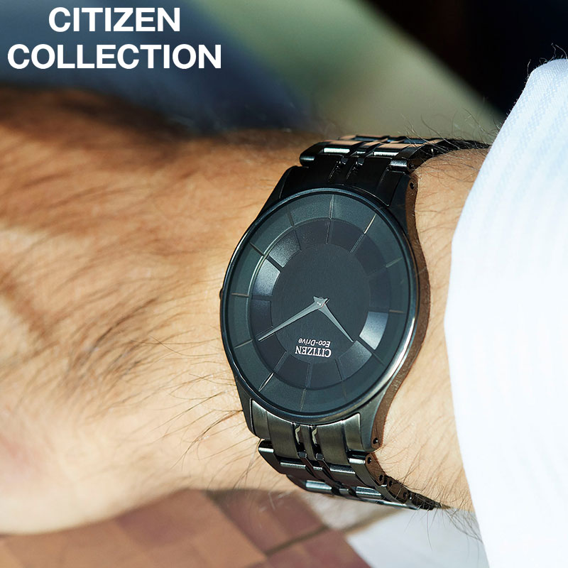 シチズン NIGHT COLOUR EDITION 腕時計 CITIZEN 時計 シチズンコレクション ナイトカラー エディション COLLECTION メンズ AR3017-58E 男性 ブラック ブラックグレー ソーラー 光発電エコ・ドライブ 人気 おすすめ おしゃれ ブランド プレゼント 新社会人 入学 卒業 ギフト