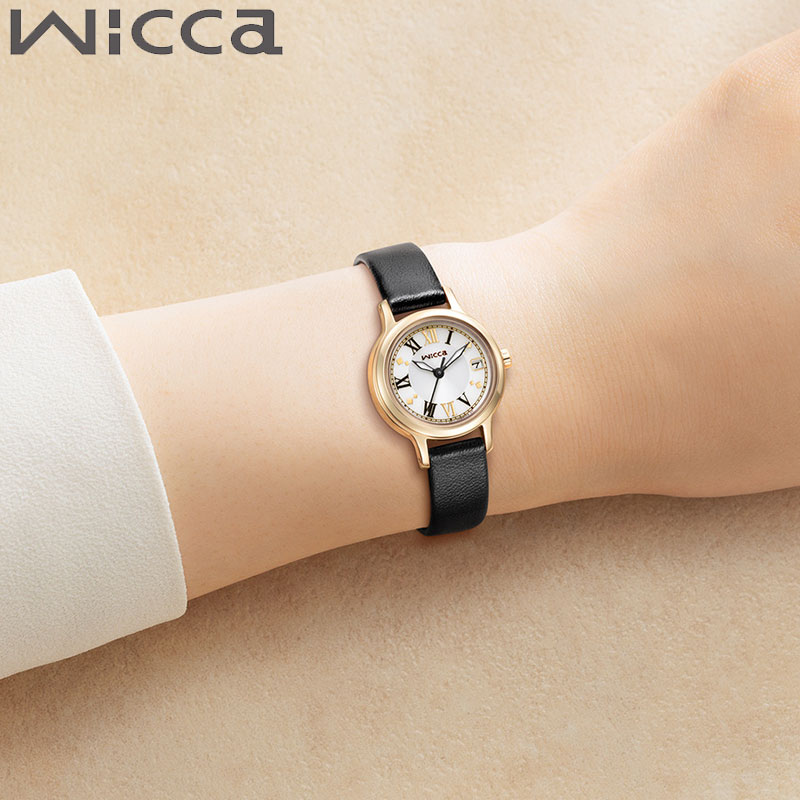 シチズン CITIZEN wicca SOLAR-TECH KH4-921-92 腕時計 時計 ウィッカ ソーラーテック レディース 女性 アイボリー ブラック ソーラー 人気 おすすめ おしゃれ ブランド プレゼント 新社会人 入学 卒業 ギフト 母の日｜ブランドアクセと腕時計のカプセル