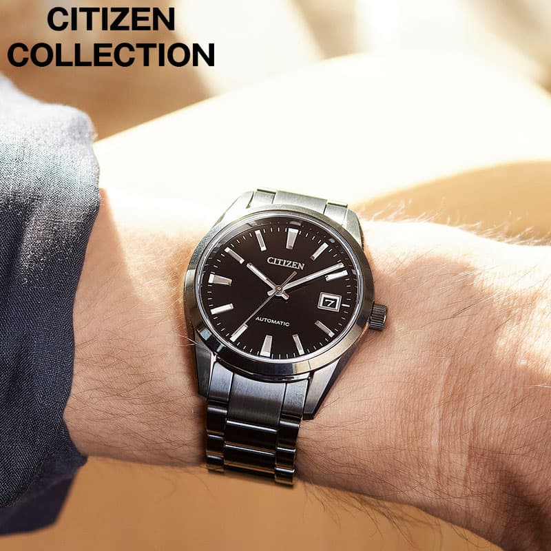 シチズン NIGHT COLOUR EDITION 腕時計 CITIZEN 時計 シチズンコレクション ナイトカラー エディション COLLECTION メンズ NB1054-58E 男性 ブラック ブラックグレー 機械式 自動巻き メカニカル 人気 おすすめ おしゃれ ブランド プレゼント 新社会人 入学 卒業 ギフト