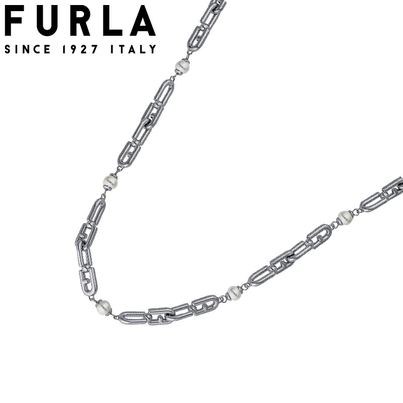 フルラ アクセサリー FURLA ネックレス 新社会人 入学 卒業 プレゼント チェーンロゴ CHAINED LOGO NECKLACE レディース FJ0927NTU 女性 シルバー 人気 おすすめ おしゃれ ブランド ギフト