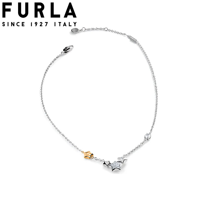 フルラ アクセサリー FURLA ネックレス 新社会人 入学 卒業 プレゼント スターズ STARS NECKLACE レディース FJ6001NTU 女性 シルバー 人気 おすすめ おしゃれ ブランド ギフト 母の日