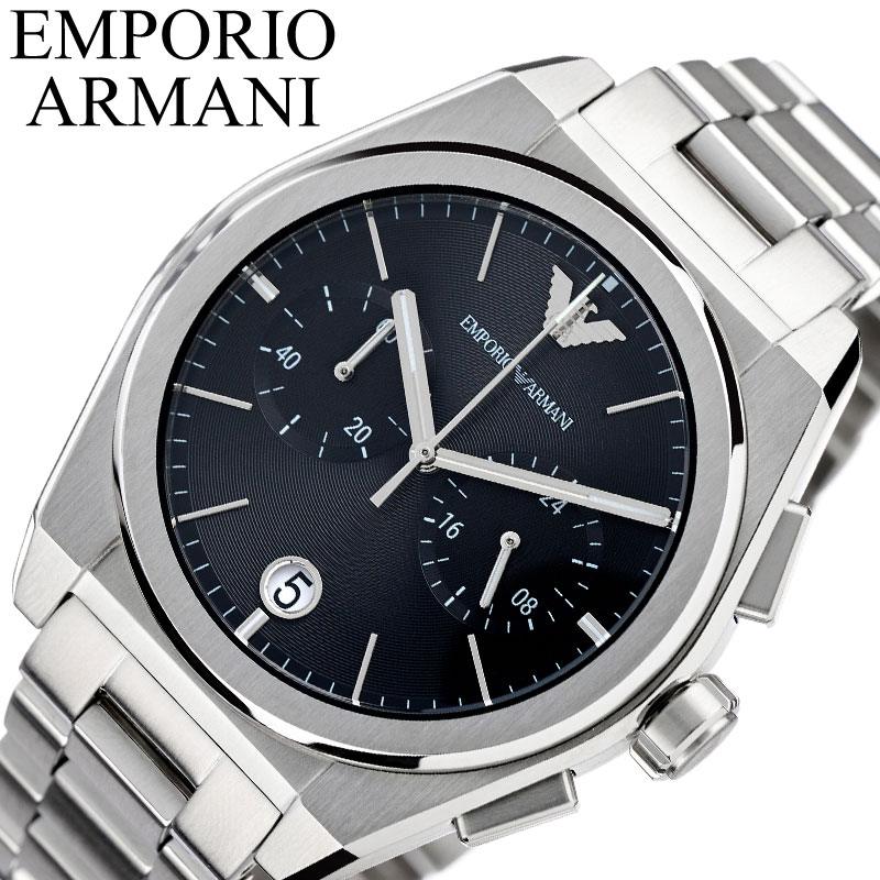 EMPORIO ARMANI 腕時計 ブラック エンポリオアルマーニ腕時計/メンズ/AR6131/ブラックダイアル