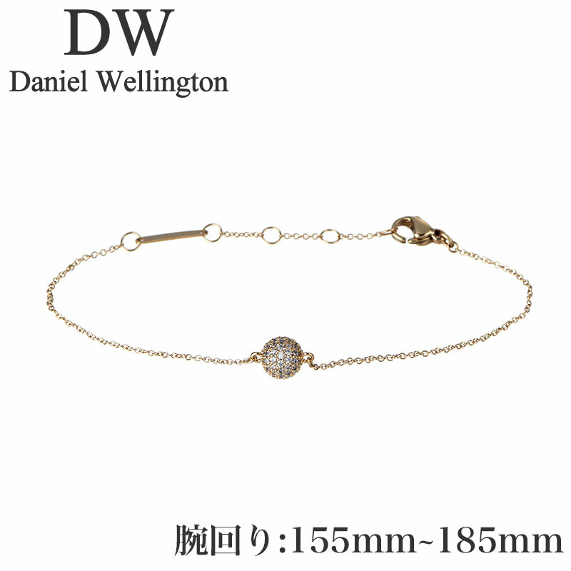 ダニエル ウェリントン アクセサリー Daniel 新社会人 入学 卒業 プレゼント Wellington ブレスレット パヴェ クリスタル ペンダント Pave Crystal Pendant Pav Bracelet G レディース DW00400641 女性 ゴールド 人気 おすすめ おしゃれ ブランド ギフト
