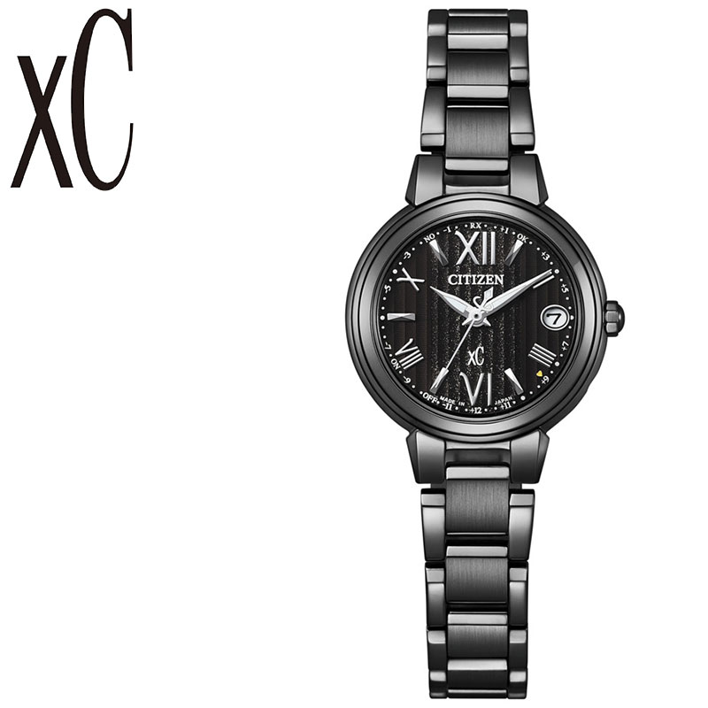 シチズン 腕時計 CITIZEN 時計 クロスシー 限定モデル xC basic collection Happy Flight レディース ES9435-77E 女性 ブラック 電波 ソーラー 人気 おすすめ おしゃれ ブランド プレゼント 新社会人 入学 卒業 ギフト 母の日