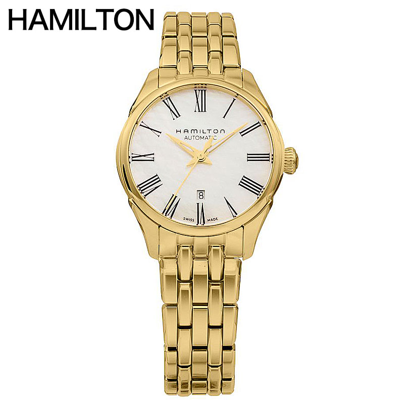 ハミルトン 腕時計 HAMILTON 時計 ジャズマスター JAZZ MASTER Lady Auto レディース H42245191 女性 ホワイトパール ゴールド 機械式 自動巻き 人気 おすすめ おしゃれ ブランド プレゼント 新社会人 入学 卒業 ギフト 母の日