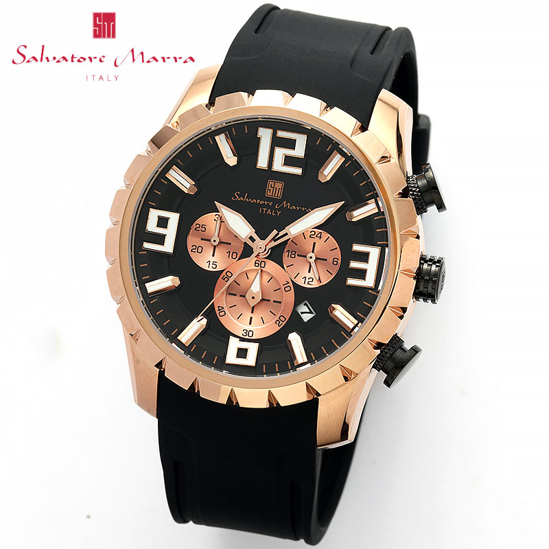 【最大25,499円引き】【66％OFF】 サルバトーレマーラ 腕時計 SalvatoreMarra 時計 立体文字盤 メンズ SM22111-PGBK-BK 男性 ブラック 人気 おすすめ おしゃれ ブランド プレゼント ホワイトデー ギフト｜ブランドアクセと腕時計のカプセル