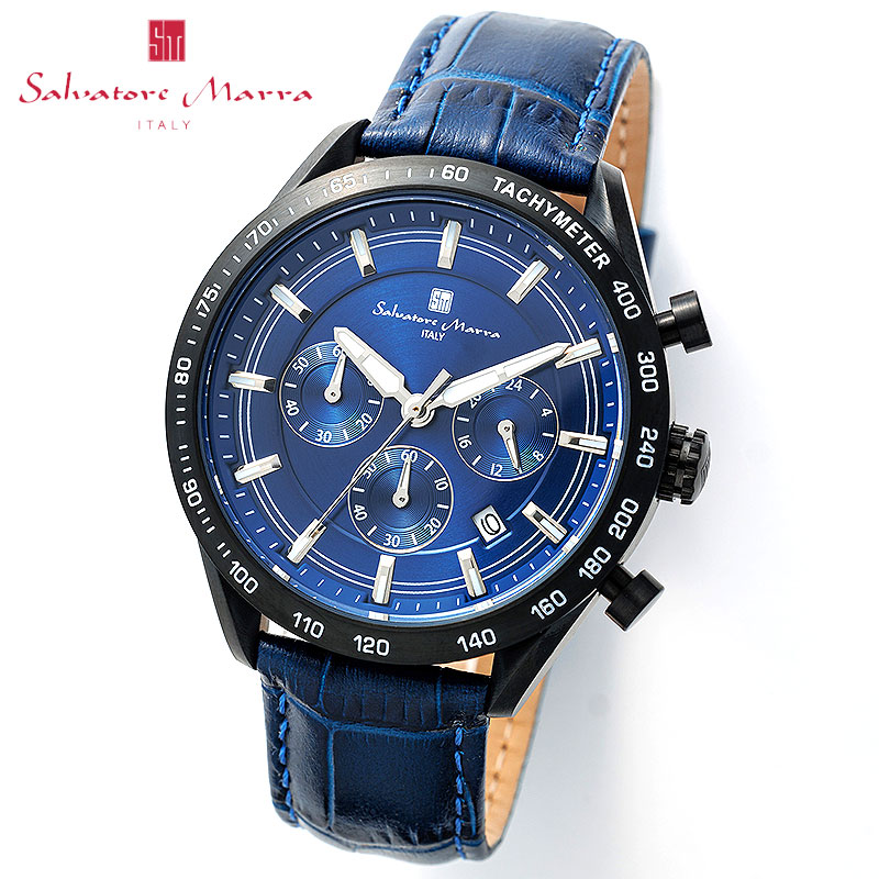 【最大19,999円引き】【60%OFF】 サルバトーレマーラ 腕時計 SalvatoreMarra 時計 スタンダード クロノグラフ メンズ SM23104-BKNV 男性 ネイビー 人気 おすすめ おしゃれ ブランド プレゼント 新社会人 入学 卒業 ギフト|ブランドアクセと腕時計のカプセル