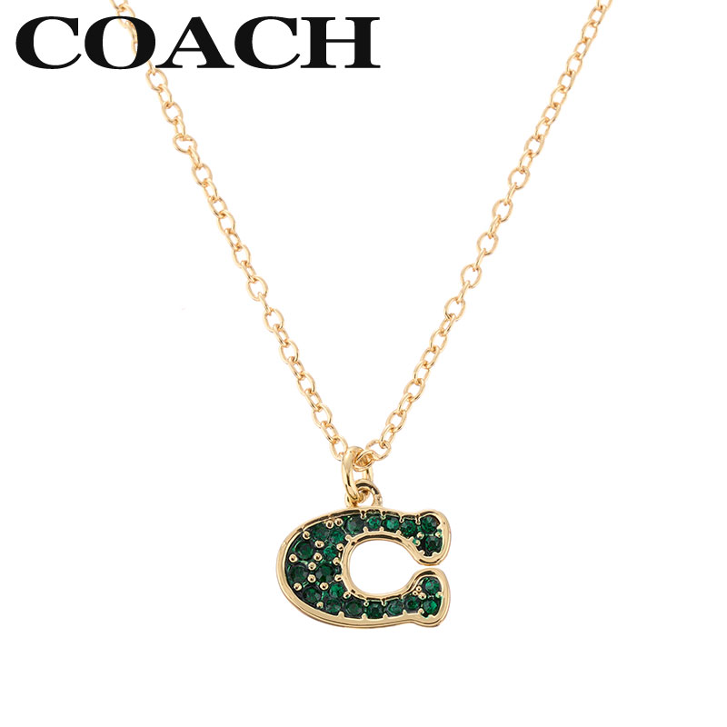 新品未使用　COACH ブラック ネックレス　ピアス colemo_37412845gld110