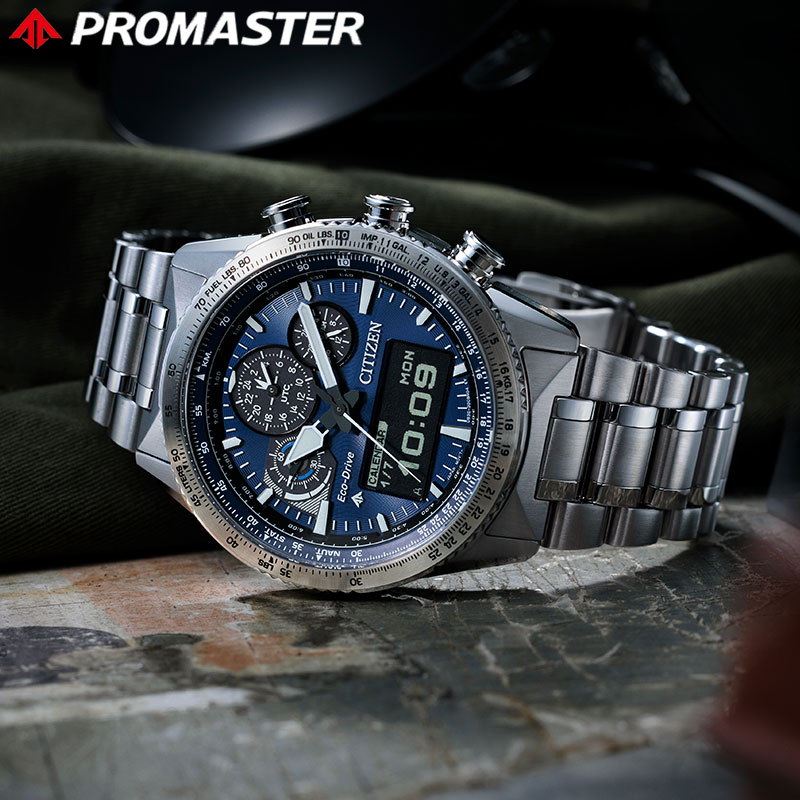 【最大28,600円引き】【20％OFF】 シチズン 腕時計 プロマスター スカイシリーズ CITIZEN PROMASTER SKY SERIES メンズ 男性 ブルー シルバー 時計 ソーラー 防水 シンプル かっこいい カジュアル ビジネス スーツスタイル JV2000-51L おしゃれ プレゼント【正規品】｜ブランドアクセと腕時計のカプセル