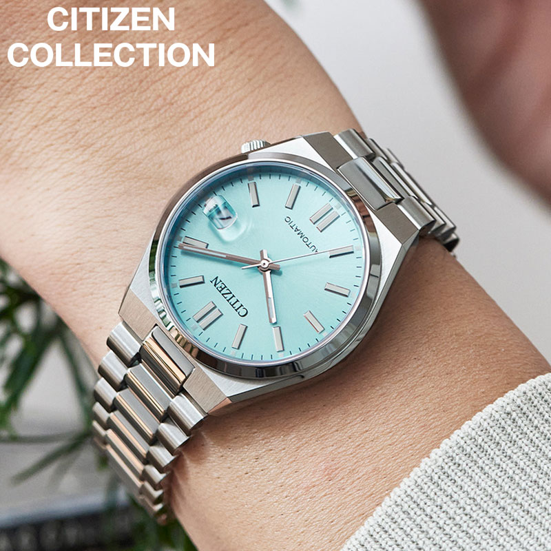 【最大13,200円引き】【20%OFF】 シチズン 腕時計 CITIZEN 時計 シチズンコレクション COLLECTION ブルー 男性 向け メンズ 機械式 自動巻き NJ0200-50L おすすめ おしゃれ 日付 かっこいい シンプル ビジネス スーツスタイル ブランド プレゼント ギフト ホワイトデー|ブランドアクセと腕時計のカプセル