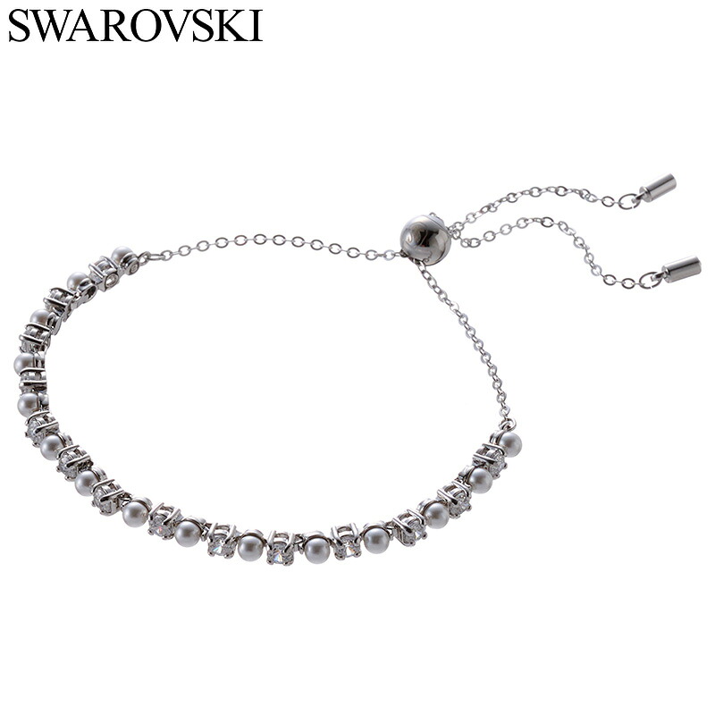 スワロフスキー アクセサリー Swarovski ブレスレット 新社会人 入学 卒業 プレゼント レディース クリスタル部分:ホワイト SW-5689633 人気 おすすめ おしゃれ 上品 華やか ジュエリー ラグジュアリー かわいい 光沢 彼女 嫁 友達 女友達 誕生日 お祝い 記念日 ブランド