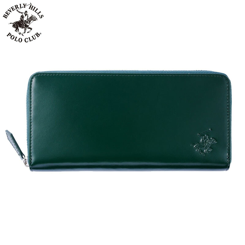 ビバリーヒルズ ポロ クラブ ラウンド長財布 BEVERLY HILLS POLO CLUB 長財布 ラウンド長財布メンズ グリーン/ダークブラウン BHG-M1001-GR-DBR 人気 おすすめ おしゃれ ブランド プレゼント 新社会人 入学 卒業 ギフト 母の日