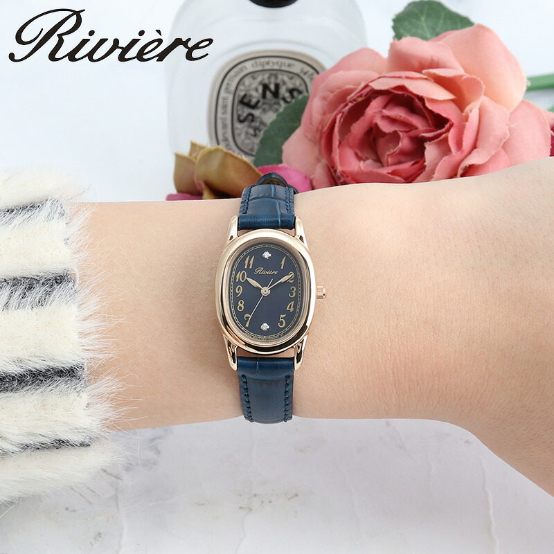 シチズン 腕時計 CITIZEN 時計 リビエール Riviere レディース ネイビー ソーラー 牛革 レザー ベルト KP5-921-70 シンプル カジュアル 華奢 高級感 ビジネス オフィス かわいい 誕生日 おすすめ おしゃれ ブランド プレゼント ギフト 新社会人 入学 卒業