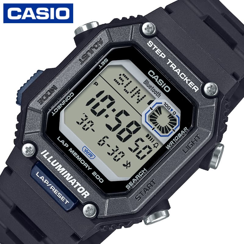 カシオ 腕時計 CASIO 時計 スタンダード Collection SPORTS STANDARD メンズ 液晶 ブラック 樹脂 ベルト デジタル 防水 CASIO-WS-B1000-1AJF シンプル カジュアル ビジネス かっこいい 誕生日 おすすめ おしゃれ ブランド プレゼント ギフト 新社会人 入学 卒業