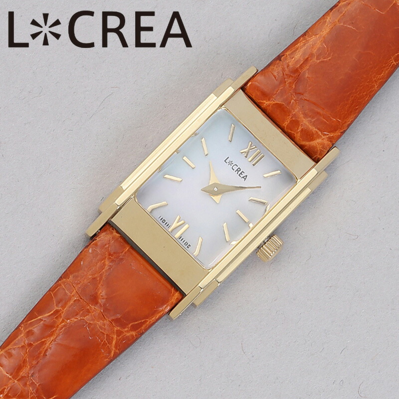 ルクレア 腕時計 LCREA 時計 LINEA レディース 腕時計 ホワイト レザー 革 ベルト オレンジブラウン ソーラー LC2601-GP シンプル カジュアル 高級感 華奢 上品 オフィス ビジネス 可愛い 恋人 夫婦 彼女 妻 嫁 母 記念日 誕生日 人気 おすすめ おしゃれ ブランド プレゼント|ブランドアクセと腕時計のカプセル