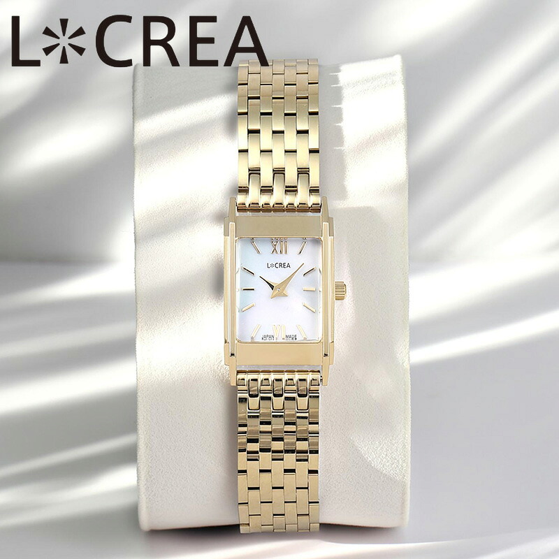 ルクレア 腕時計 LCREA 時計 LINEA レディース 腕時計 ホワイト ステンレス ベルト ゴールド ソーラー LC2601-GP シンプル カジュアル 高級感 華奢 上品 オフィス ビジネス 可愛い 恋人 夫婦 彼女 妻 嫁 母 記念日 誕生日 人気 おすすめ おしゃれ ブランド プレゼント ギフト|ブランドアクセと腕時計のカプセル