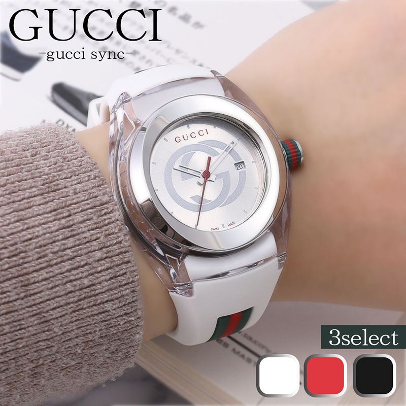 楽天市場】GUCCI SYNC WATCHグッチ シンク メンズ腕時計スイス製