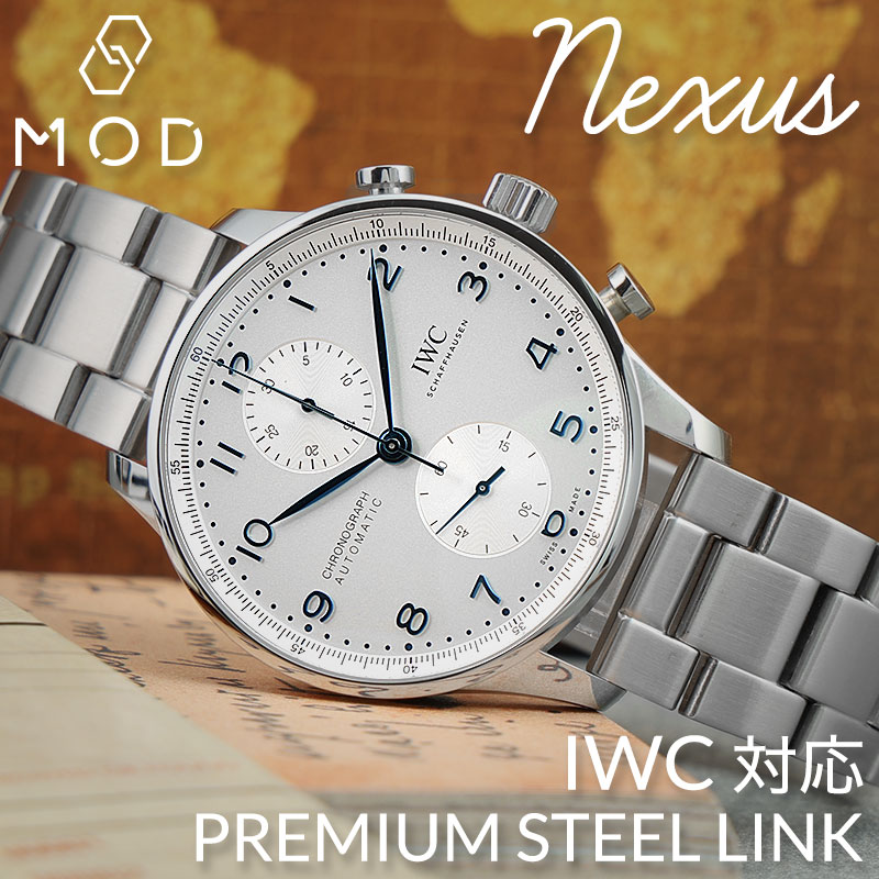 ＩＷＣシルバーメッシュベルト ステンレス製 楽天市場】【IWC アイダブリューシー 対応】MOD METAL STRAP NEXUS